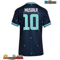 Camisa de Futebol Alemanha Jamal Musiala #10 Equipamento Secundário Mulheres Mundo 2026 Manga Curta